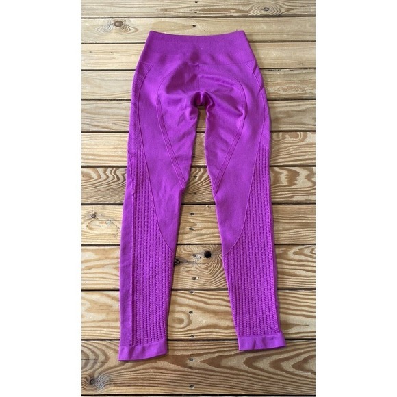 Q Collective High Waisted Seamless Leggings Size Small Women’s Pink - Picture 2 of 7